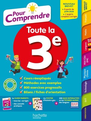 cover image of Pour Comprendre Toutes Les Matières 3E
